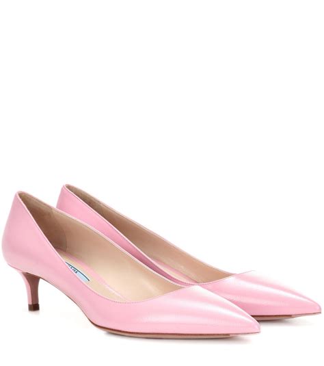 prada pink heel|prada kitten heel sandals.